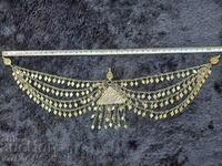 Стара Сребърна Възрожденска Tрепка накит прочелник носия 19В