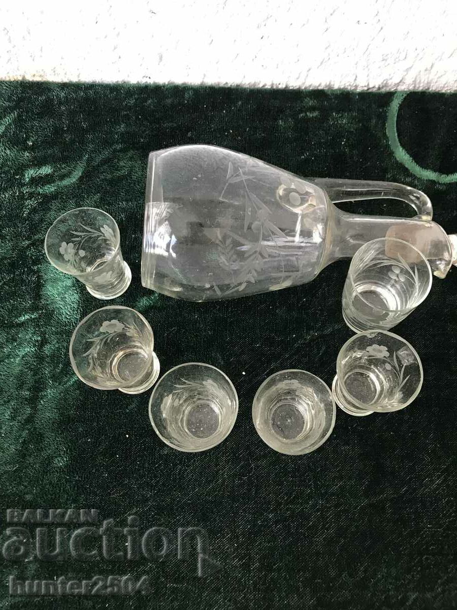 Cups-5/4 cm and bottle 16 cm with price 29.95 BGN | € 15.31