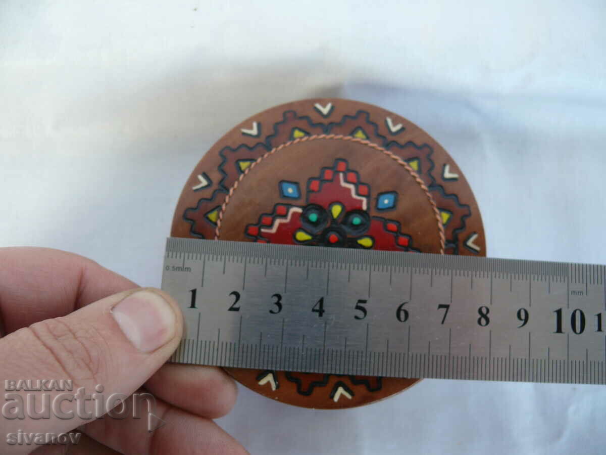 Interesting old wooden box #1609 - 6 Interesting old wooden box #1609 - 6