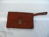 Interesting old men's leather bag #1614