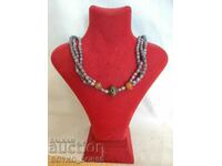 Antique Royal Necklace Gerdan Necklace with Natural Stones