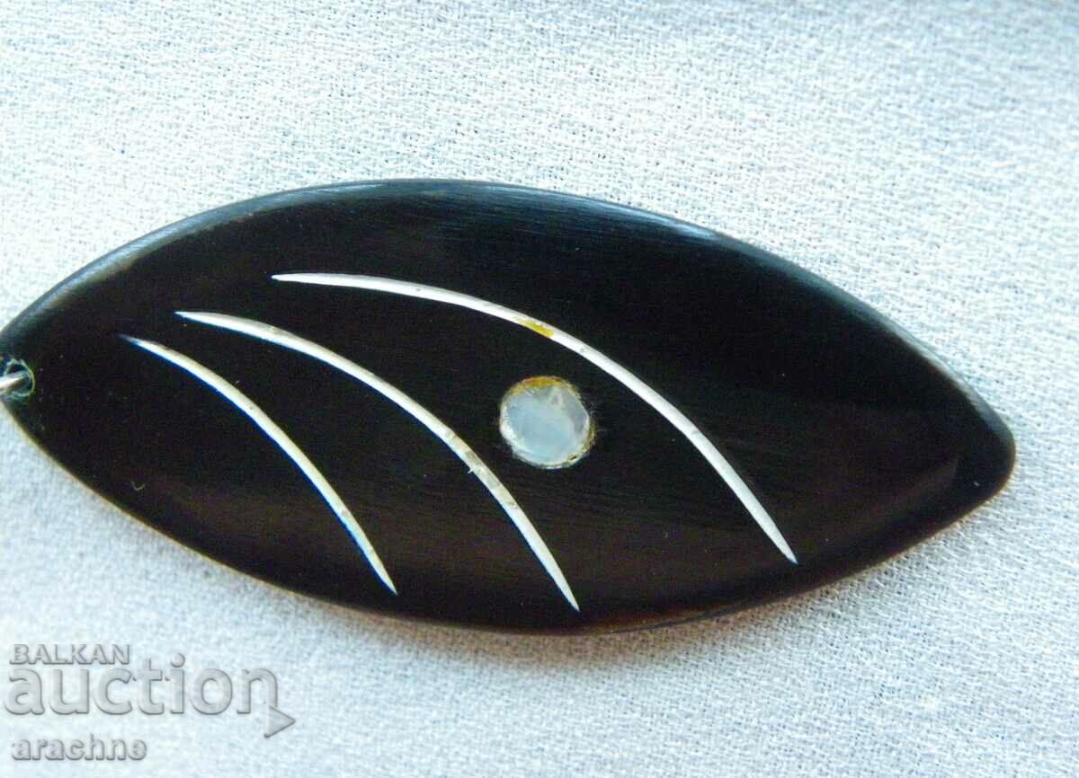 Unique!-New Zealand medallion from a whale's baleen - 5