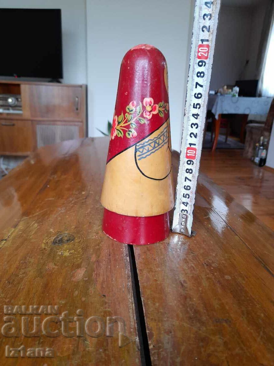 Old matryoshka doll with price 33.00 BGN | € 16.87 Old matryoshka doll with price 33.00 BGN | € 16.87