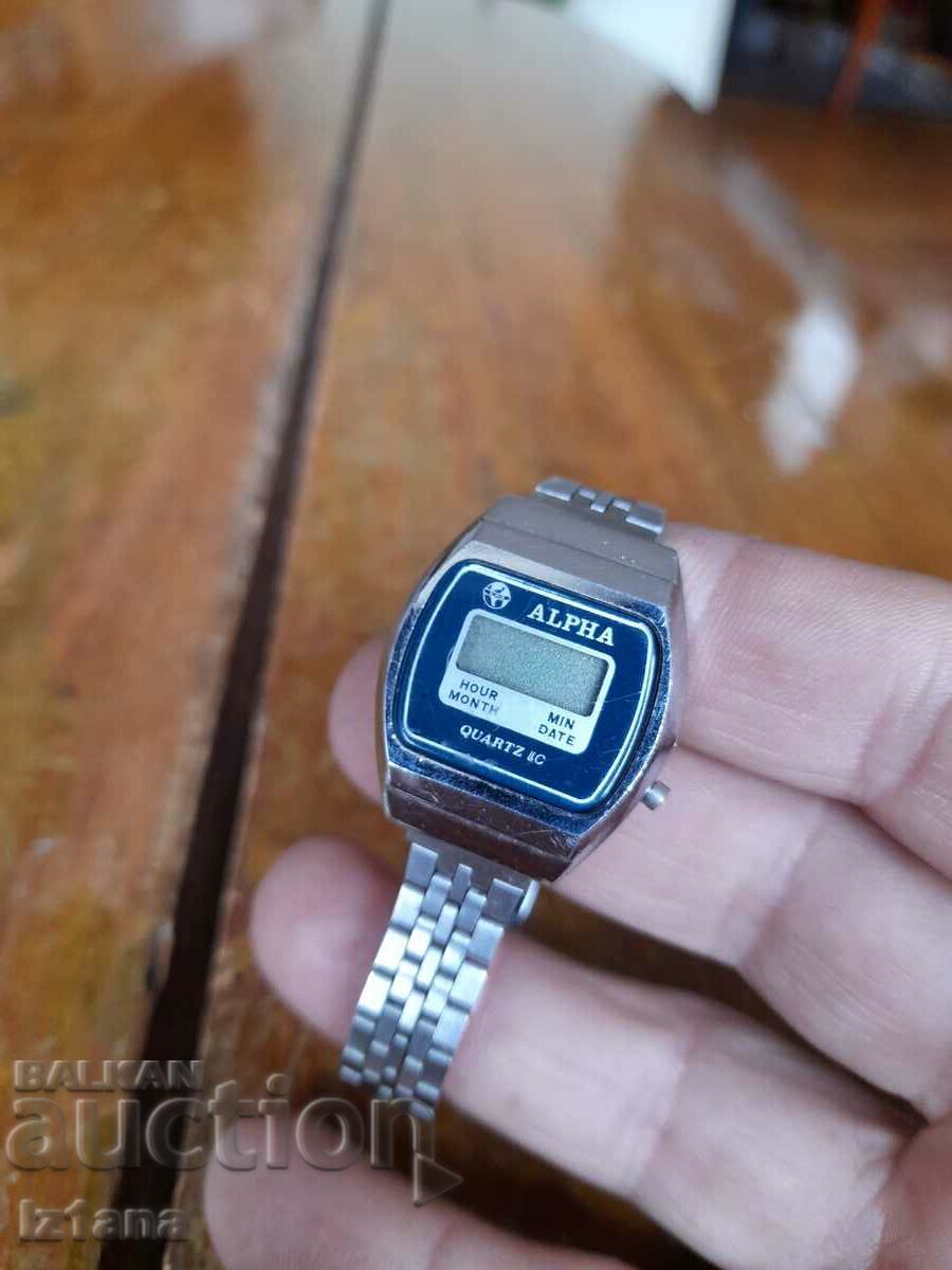 Old Alpha electronic watch with price 12.00 BGN | € 6.14 Old Alpha electronic watch with price 12.00 BGN | € 6.14