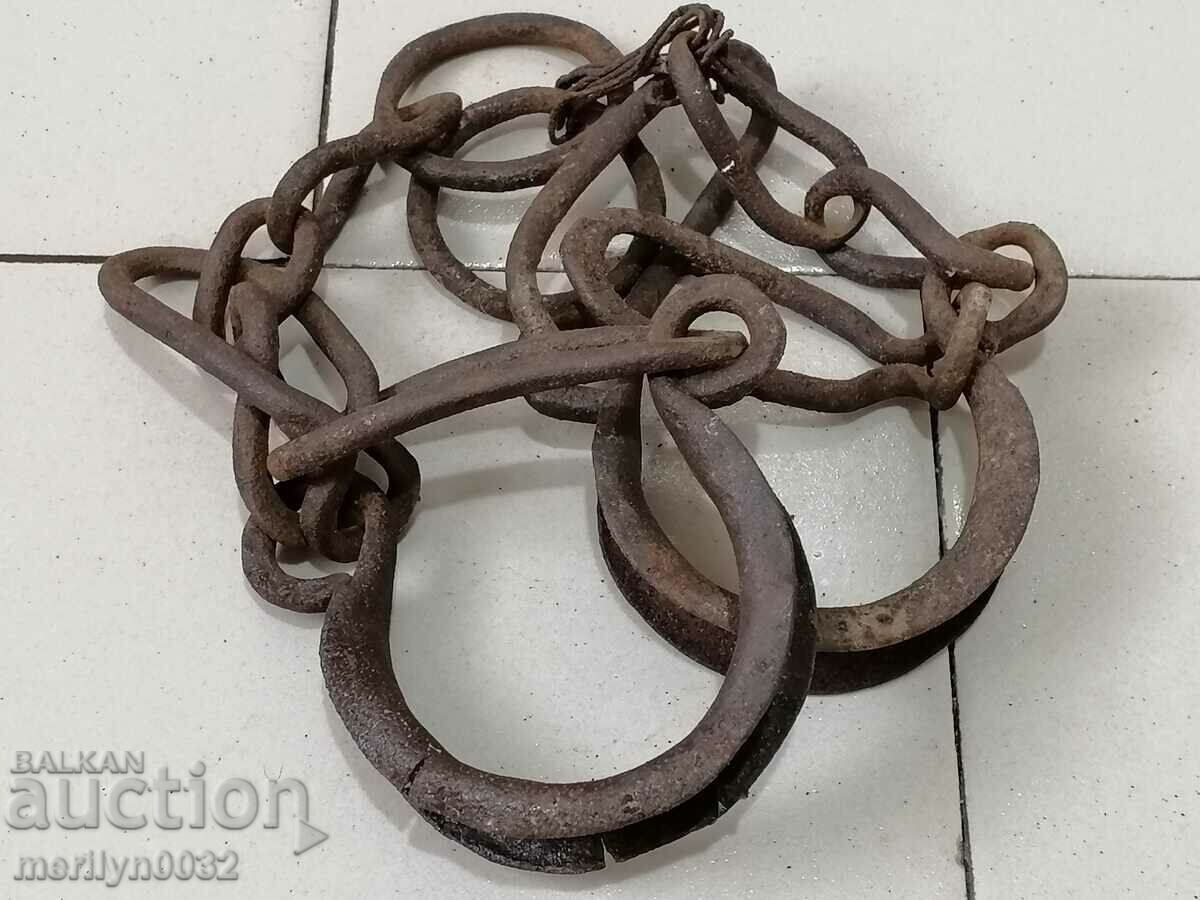 Shackles, fetters, shackles, handcuffs, chain, wrought iron with price 43.00 BGN | € 21.99 Shackles, fetters, shackles, handcuffs, chain, wrought iron with price 43.00 BGN | € 21.99