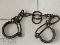 Shackles, fetters, shackles, handcuffs, chain, wrought iron
