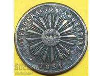 Argentina 4 quattro centavos 1854