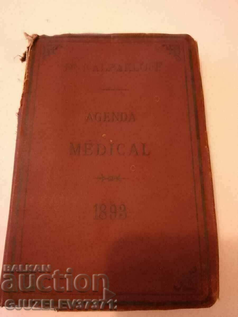 Rare collectible medical book 1893 with price 300.00 BGN | € 153.39