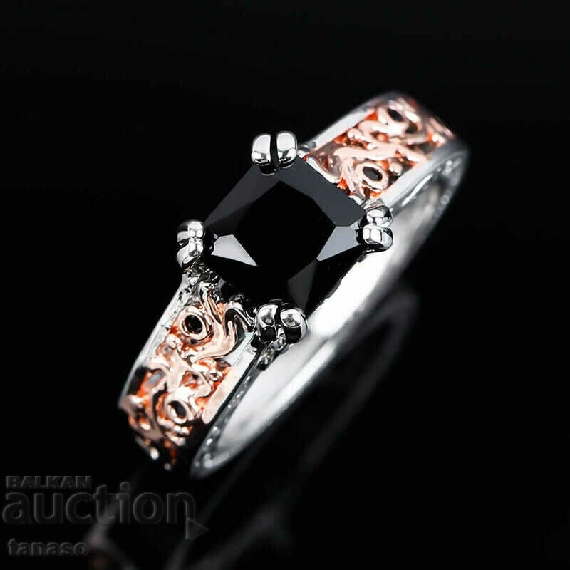 Ring with black zircon with price 25.00 BGN | € 12.78 Ring with black zircon with price 25.00 BGN | € 12.78