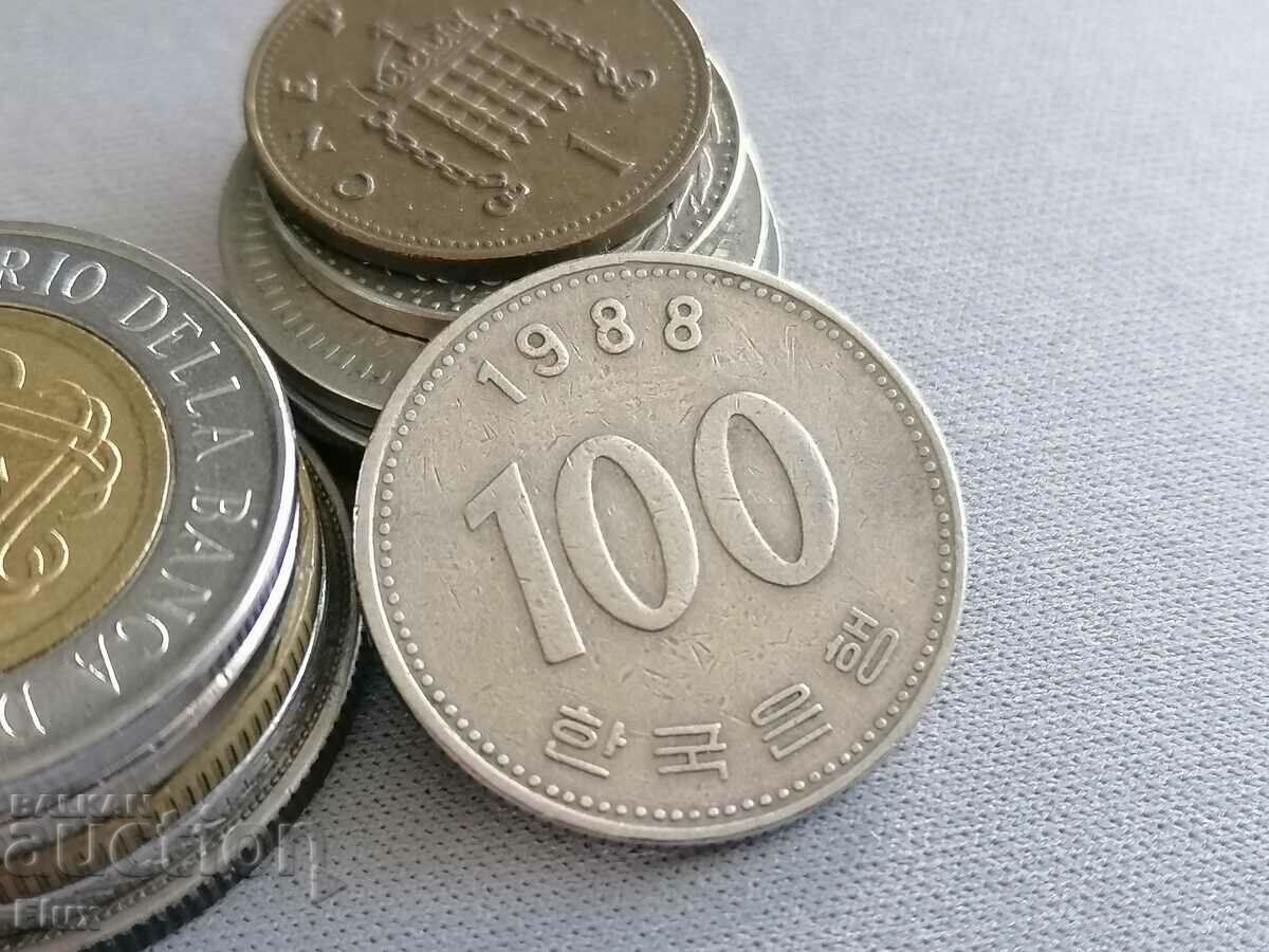Moneda - Coreea de Sud - 100 it | 1988.