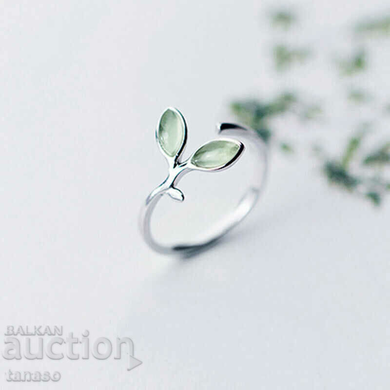 Delicate ring with small opals, silver plated with price 20.00 BGN | € 10.23 Delicate ring with small opals, silver plated with price 20.00 BGN | € 10.23