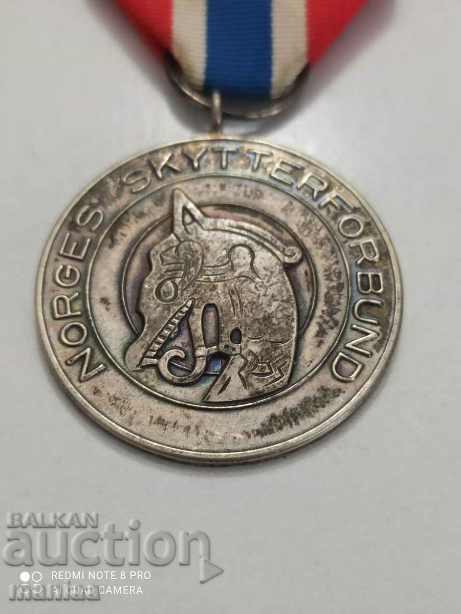 Norwegian Silver Medal with mark with price 99.99 BGN | € 51.12 Norwegian Silver Medal with mark with price 99.99 BGN | € 51.12