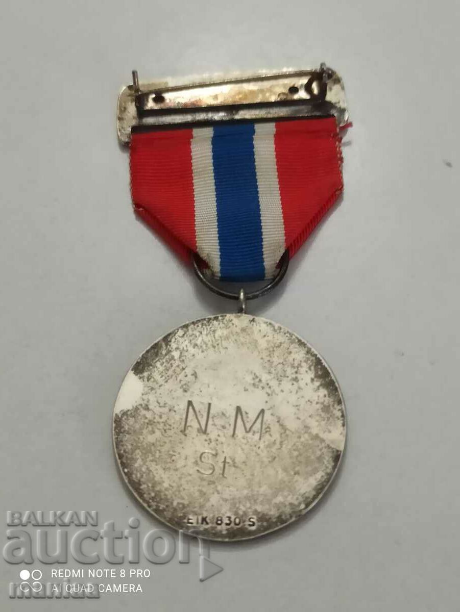 Norwegian Silver Medal with mark - 5 Norwegian Silver Medal with mark - 5