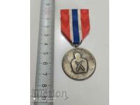 Norwegian Silver Medal with mark