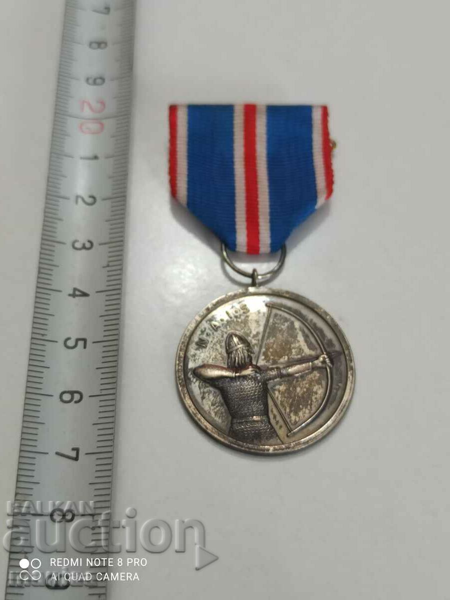 Норвежки Сребърен медал с маркировка