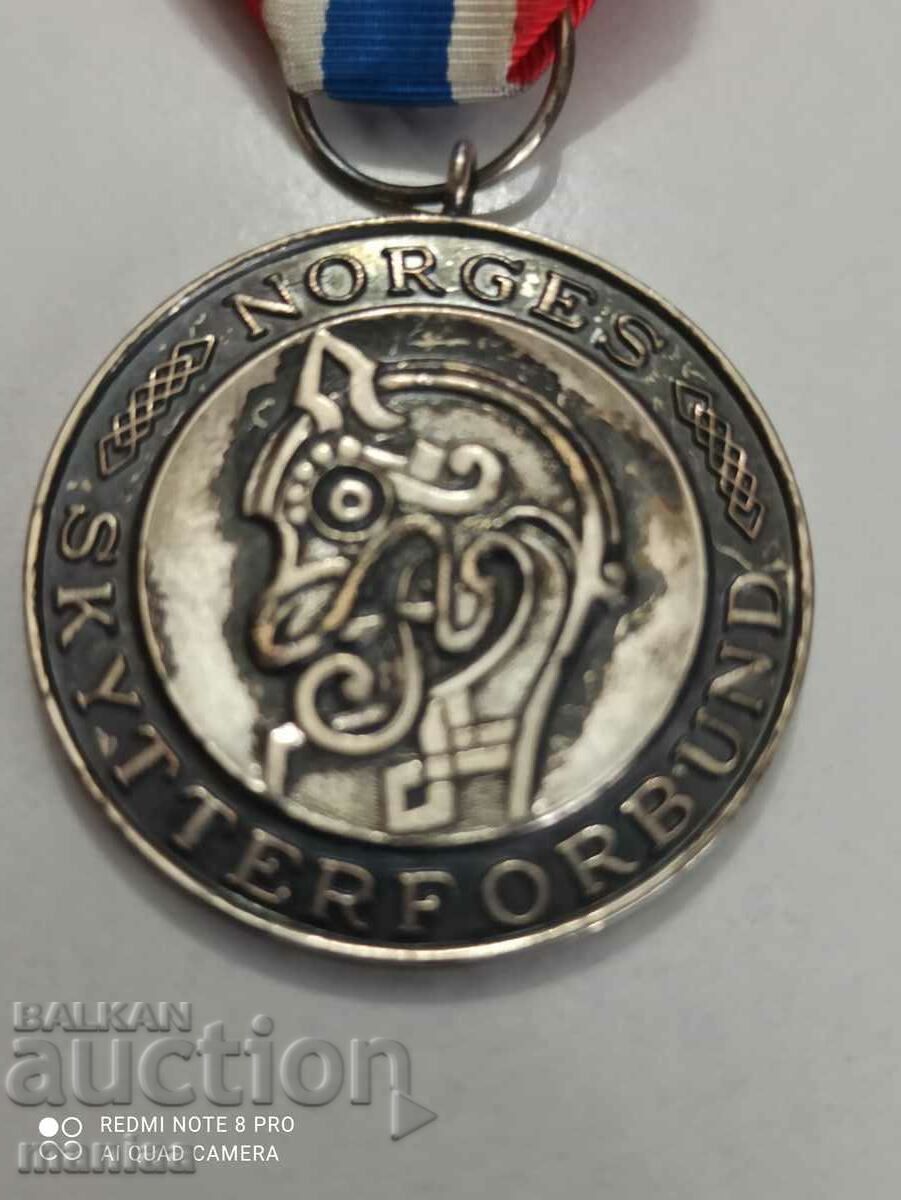 Ασημένιο μετάλλιο Νορβηγίας με σήμα με τιμή 99.99 BGN | € 51.12 Ασημένιο μετάλλιο Νορβηγίας με σήμα με τιμή 99.99 BGN | € 51.12