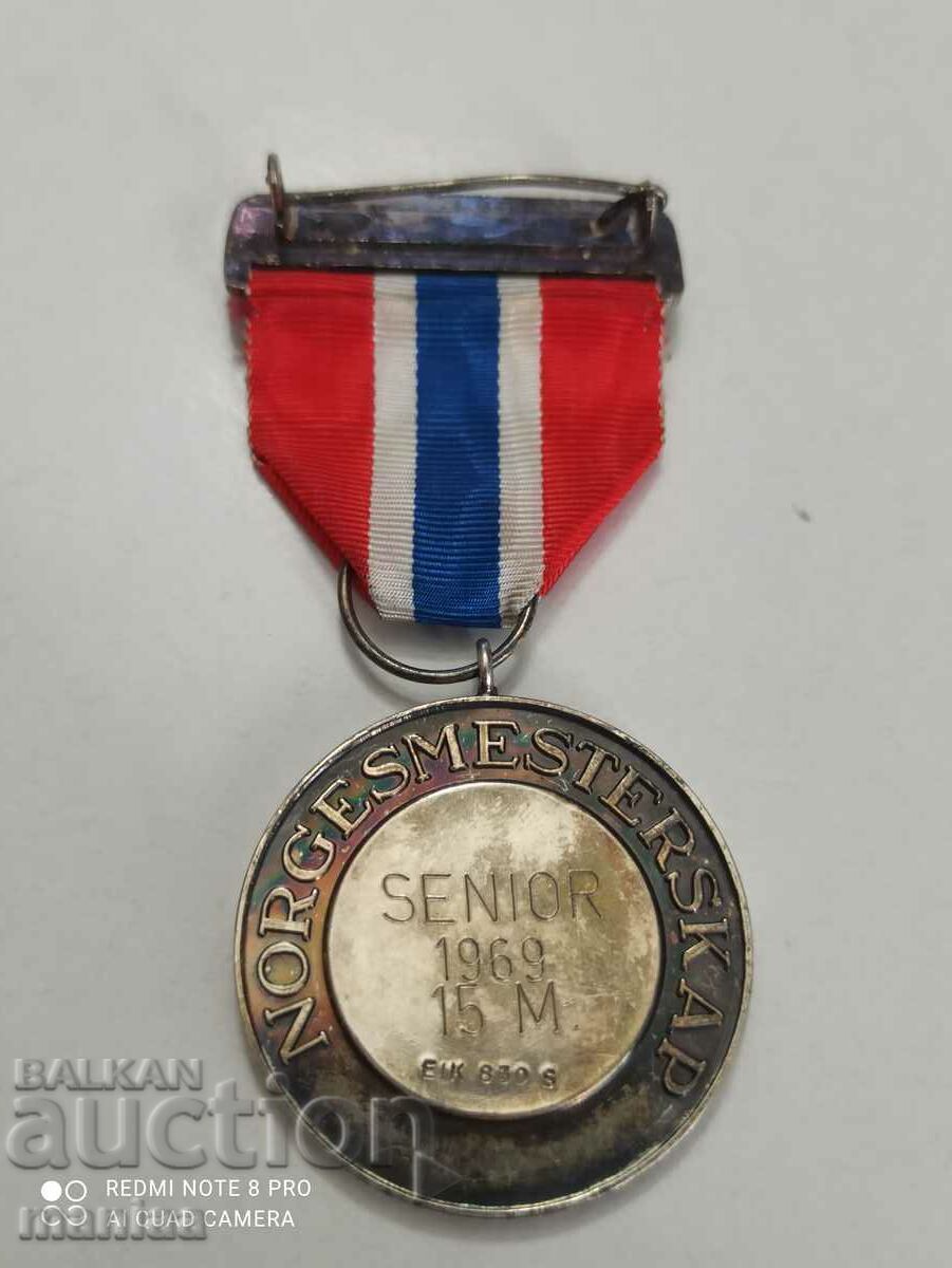 Ασημένιο μετάλλιο Νορβηγίας με σήμα - 5 Ασημένιο μετάλλιο Νορβηγίας με σήμα - 5