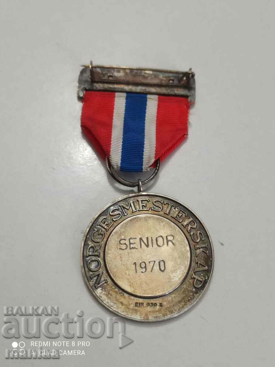 Norwegian Silver Medal with mark with price 99.99 BGN | € 51.12 Norwegian Silver Medal with mark with price 99.99 BGN | € 51.12