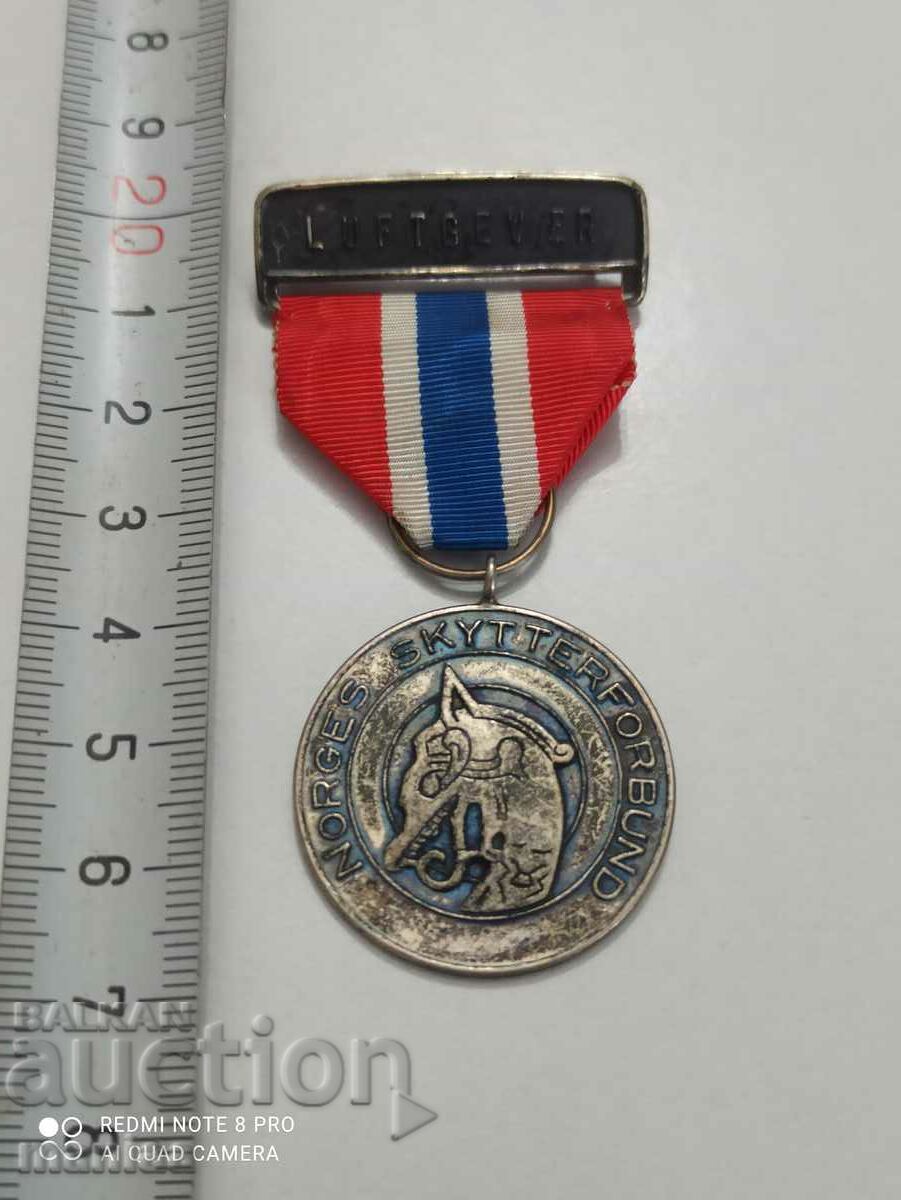 Norwegian Silver Medal with mark with price 99.99 BGN | € 51.12 Norwegian Silver Medal with mark with price 99.99 BGN | € 51.12