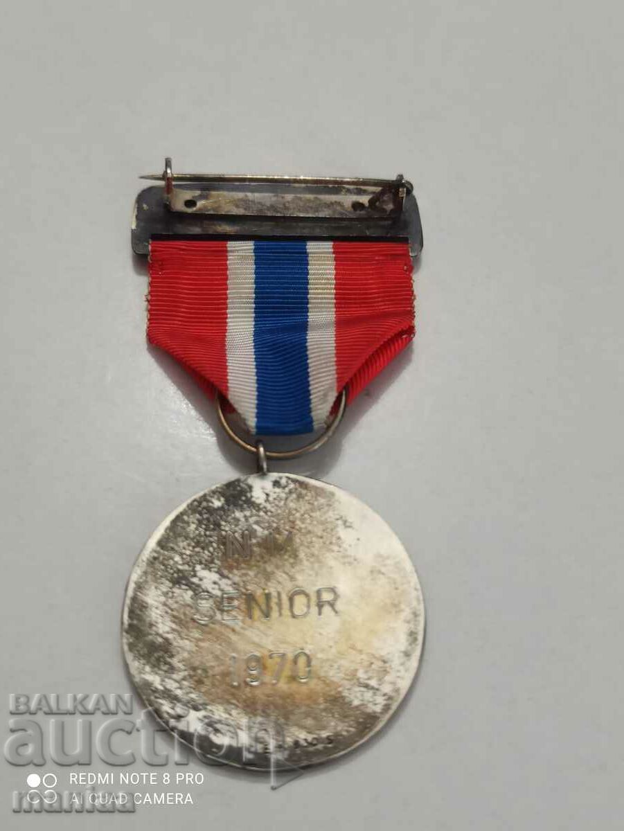 Delivery of Norwegian Silver Medal with mark Delivery of Norwegian Silver Medal with mark