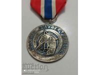 Norwegian Silver Medal with mark