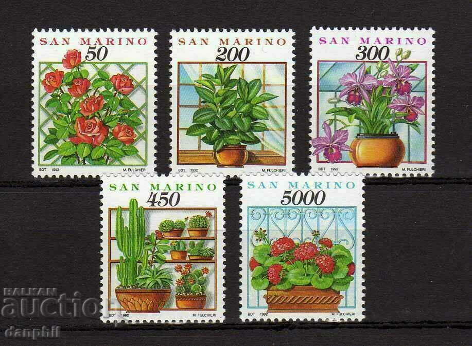 San Marino 1992 "Nature - Plants", pure series
