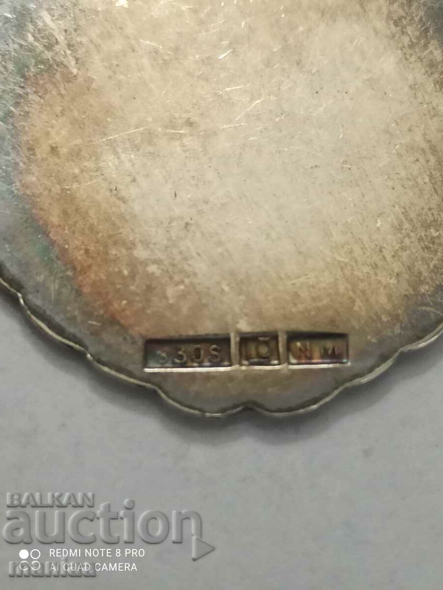 Delivery of Norwegian Silver Medal with mark Delivery of Norwegian Silver Medal with mark