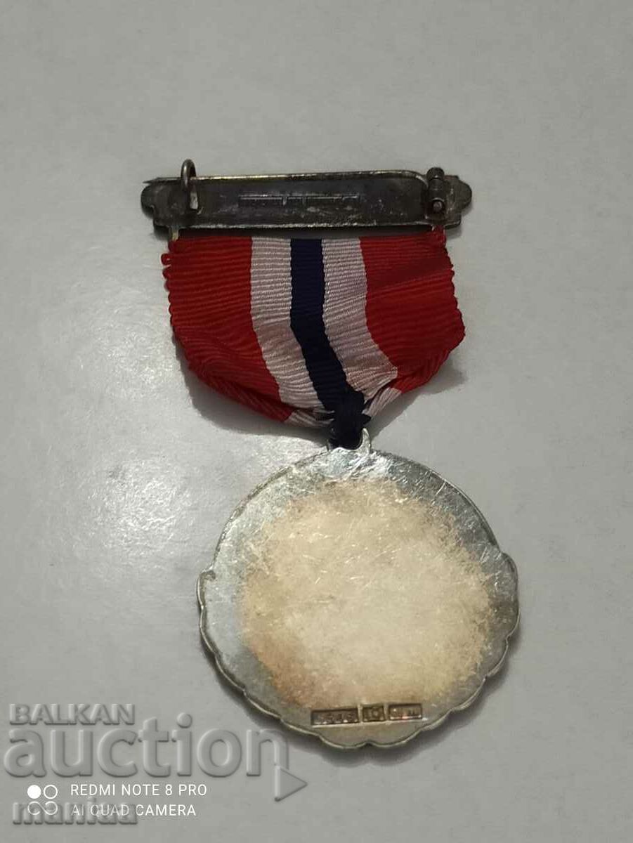 Norwegian Silver Medal with mark - 5 Norwegian Silver Medal with mark - 5