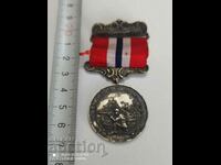 Норвежки Сребърен медал с маркировка