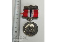 Норвежки Сребърен медал с маркировка