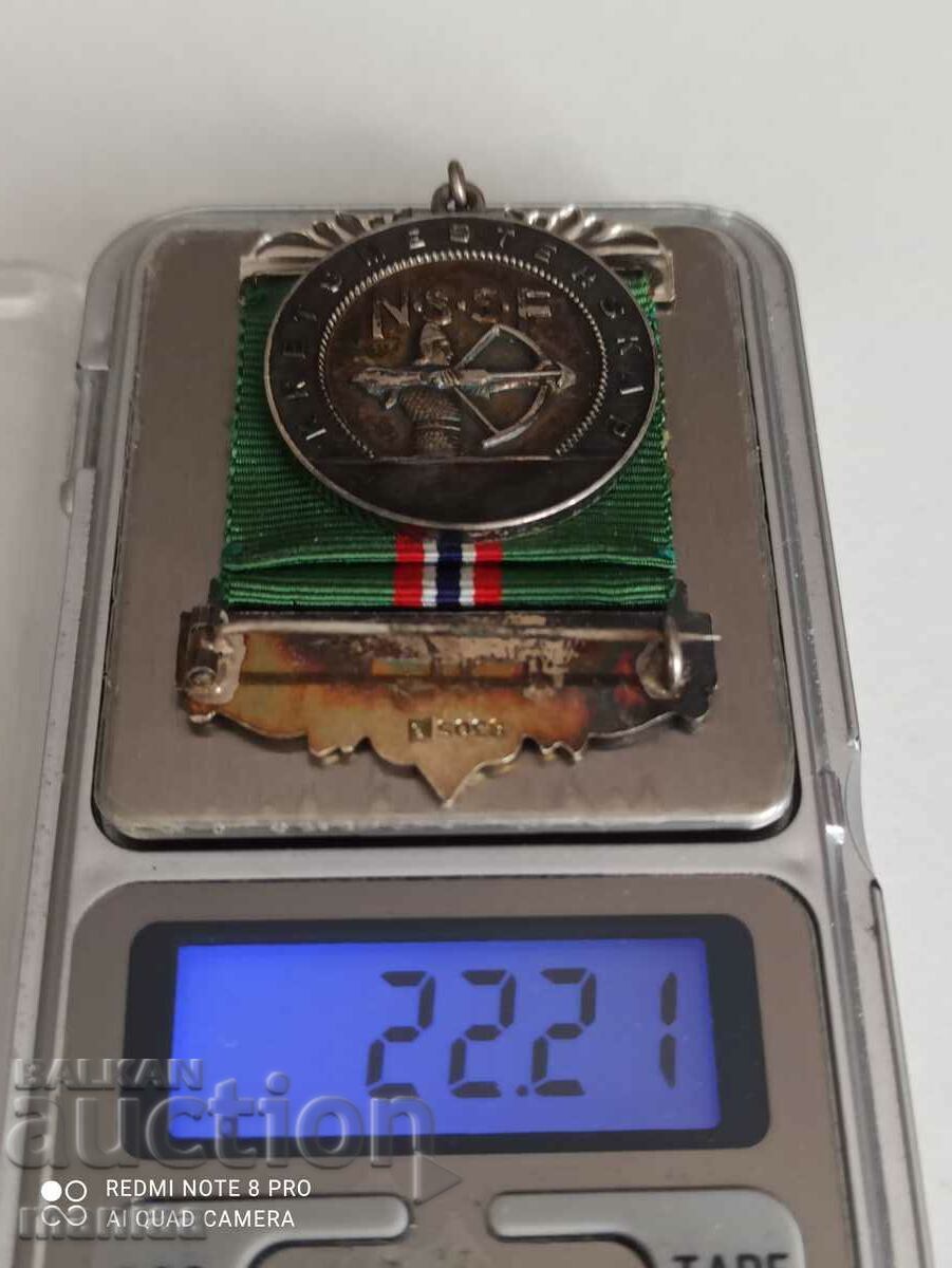 Norwegian Silver Medal with mark - 7 Norwegian Silver Medal with mark - 7