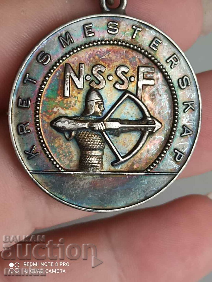 Norwegian Silver Medal with mark Norwegian Silver Medal with mark