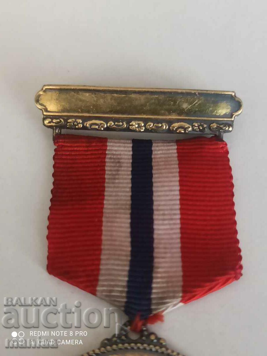 Auction Norwegian Silver Medal with mark and enamel Auction Norwegian Silver Medal with mark and enamel