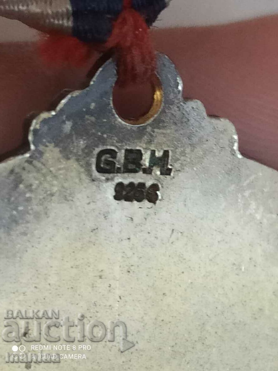 Ασημένιο μετάλλιο Νορβηγίας με σήμα και σμάλτο - 5