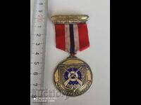 Norwegian Silver Medal with mark and enamel