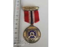 Норвежки Сребърен медал с маркировка и емайл