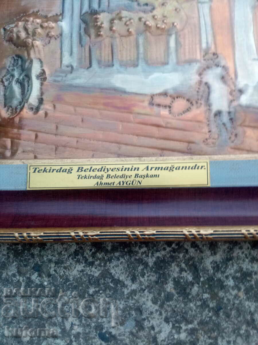 Παράδοση Χάλκινη τουρκική ζωγραφική Παράδοση Χάλκινη τουρκική ζωγραφική