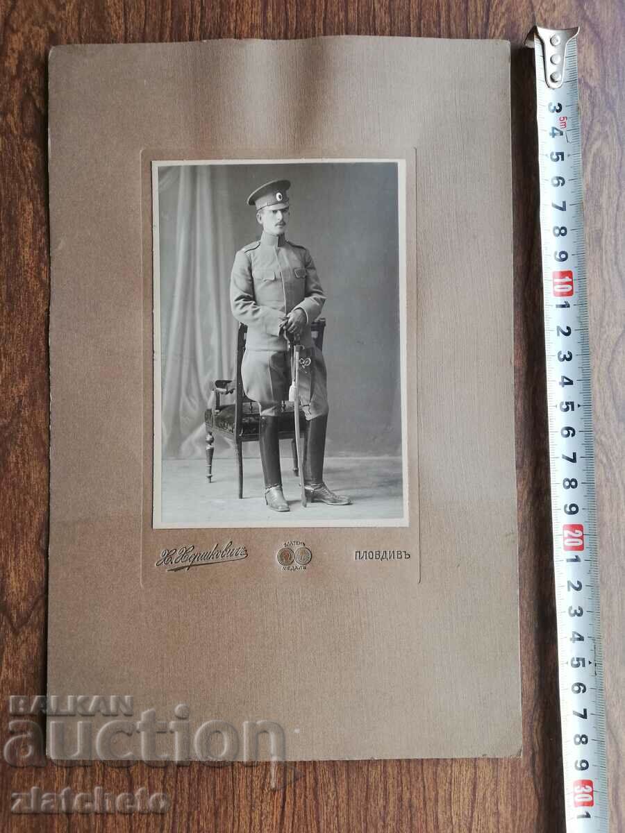 Παλιά φωτογραφία από χαρτόνι - Στρατιωτική με τιμή 15.00 BGN | € 7.67 Παλιά φωτογραφία από χαρτόνι - Στρατιωτική με τιμή 15.00 BGN | € 7.67