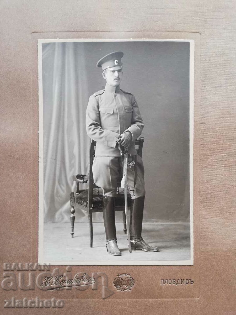 Δημοπρασία Παλιά φωτογραφία από χαρτόνι - Στρατιωτική Δημοπρασία Παλιά φωτογραφία από χαρτόνι - Στρατιωτική