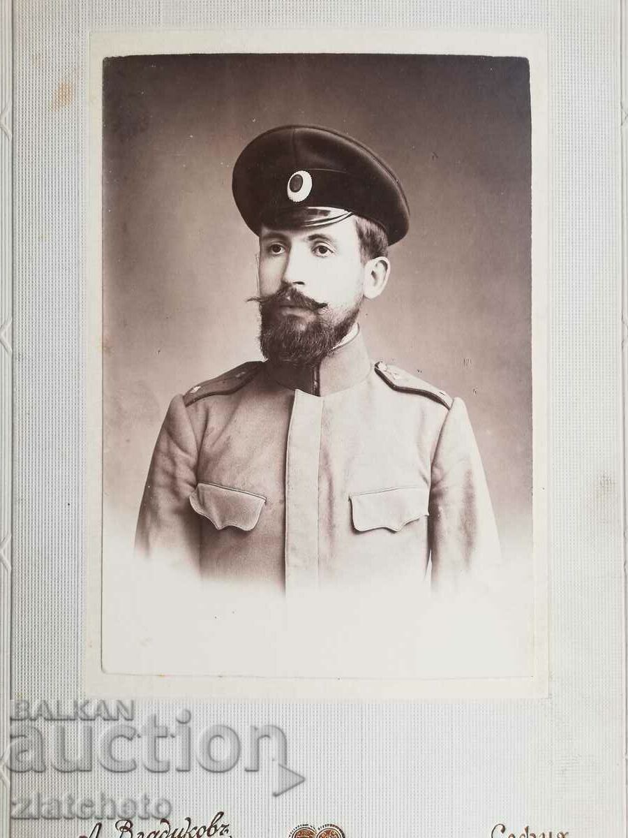 Auction Old cardboard photo - Military Auction Old cardboard photo - Military