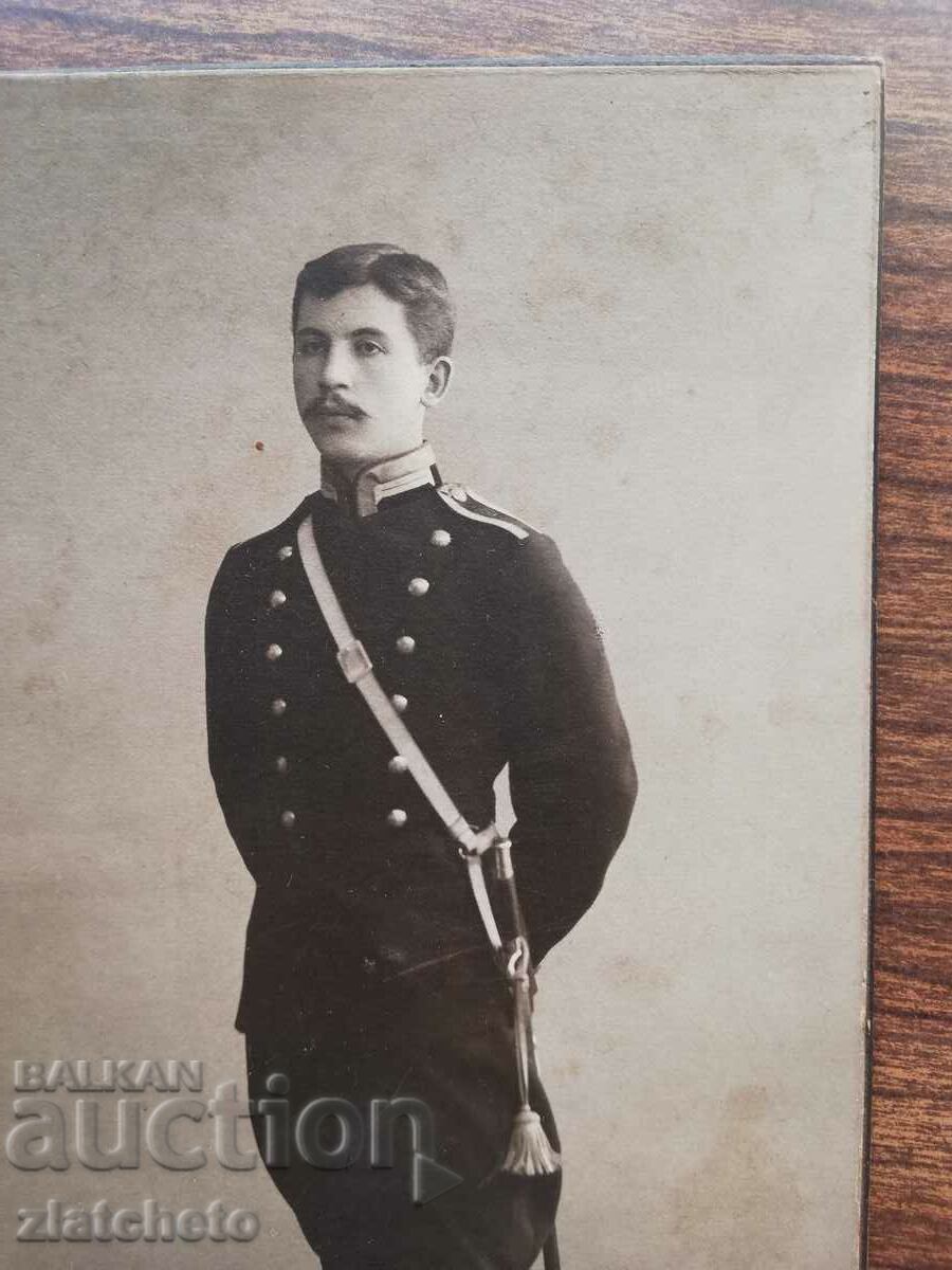 Auction Old photo cardboard - studio in St. Petersburg. Military Auction Old photo cardboard - studio in St. Petersburg. Military