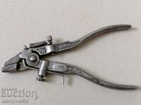 Old chappy-type pliers, a tool, serrated