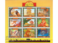 1994. Ουγκάντα. Κινουμένων σχεδίων. Η ταινία της Walt Disney "The Lion King". ΟΙΚΟΔΟΜΙΚΟ ΤΕΤΡΑΓΩΝΟ.