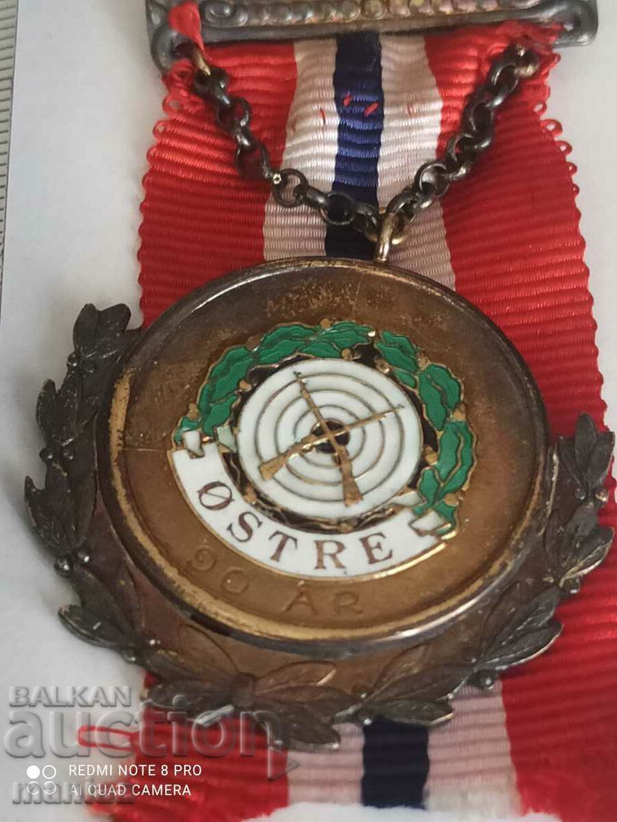 Norwegian Silver Medal with mark and enamel with price 120.00 BGN | € 61.36 Norwegian Silver Medal with mark and enamel with price 120.00 BGN | € 61.36