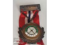 Medalie Norvegiană de Argint cu marcaj și email