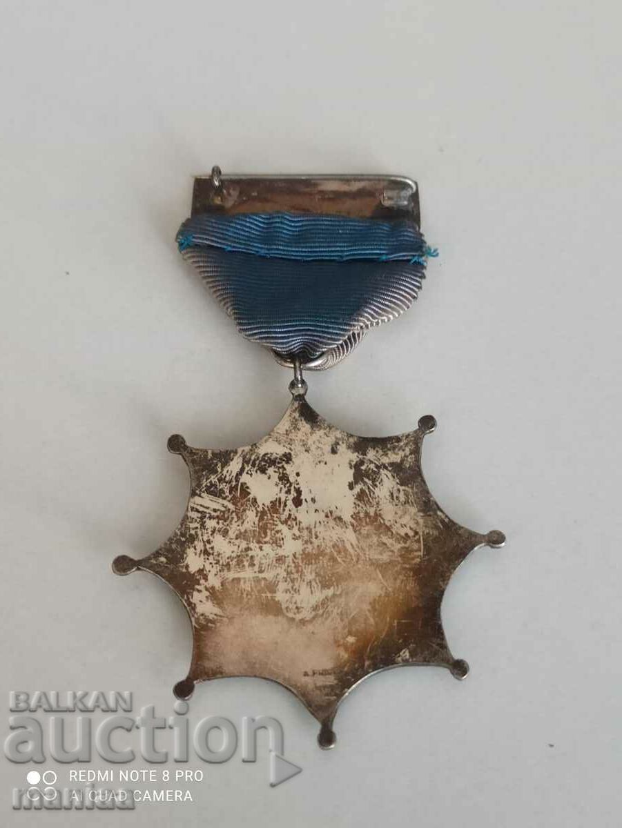 Norwegian Silver Medal with mark and enamel - 6