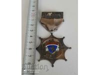 Норвежки Сребърен медал с маркировка и емайл