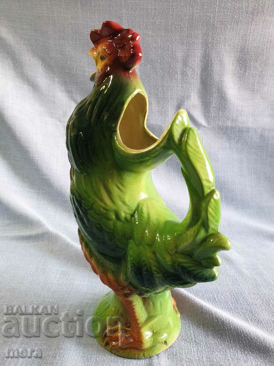 Porcelain jug, watering can, bowl in the shape of a rooster with price 90.00 BGN | € 46.02