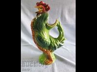 Porcelain jug, watering can, bowl in the shape of a rooster