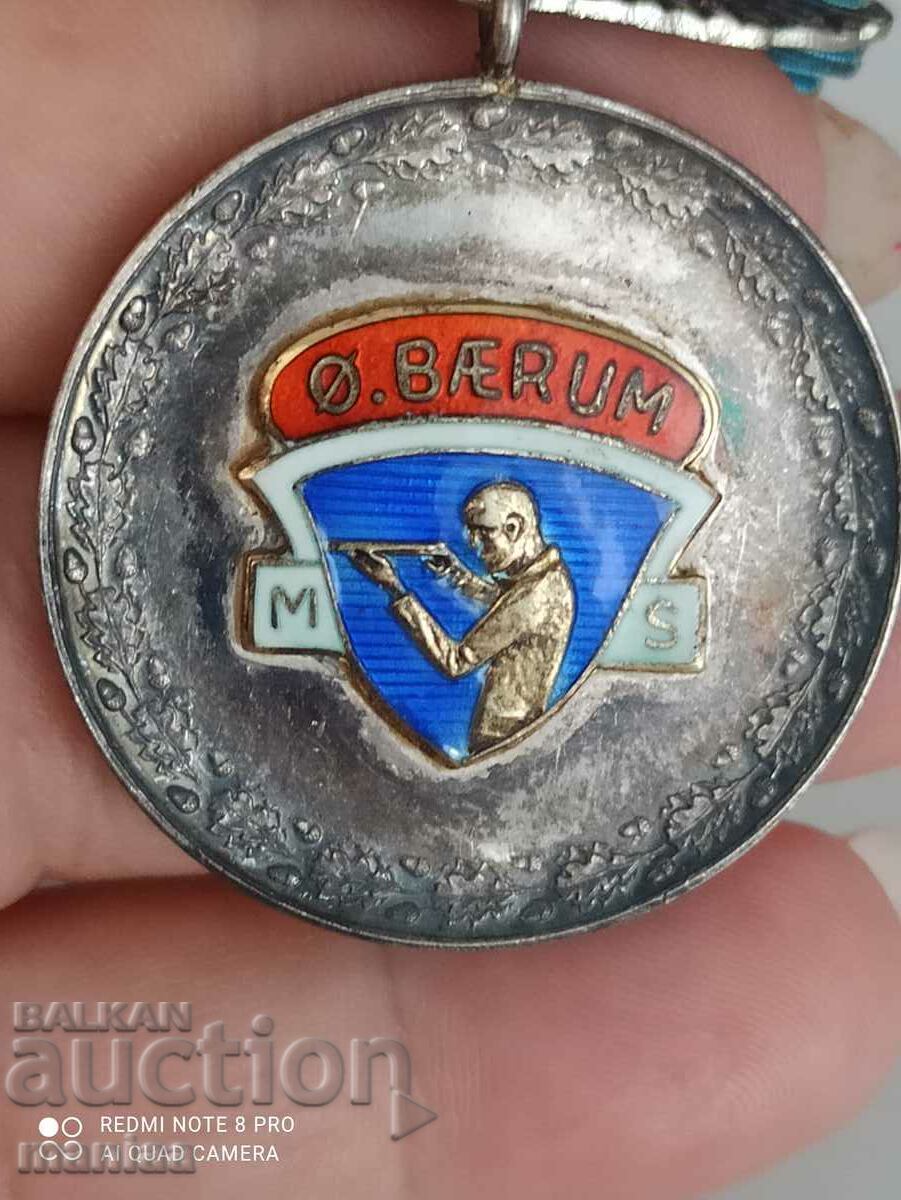 Norwegian Silver Medal with mark and enamel - 7 Norwegian Silver Medal with mark and enamel - 7